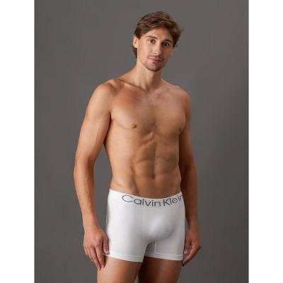 Kit 3 Cuecas Trunk Seamless Flamê Calvin Klein Underwear - Branco, Cinza, Preto