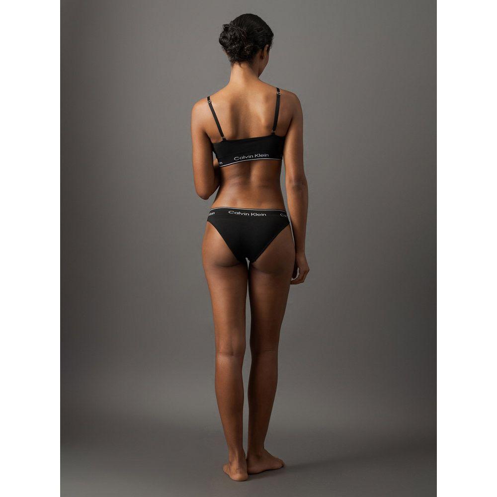 Calcinha Tanga Modern Cotton Seamless Calvin Klein Underwear - Preto - 2