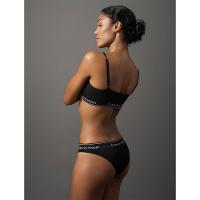 Calcinha Tanga Modern Cotton Seamless Calvin Klein Underwear - Preto
