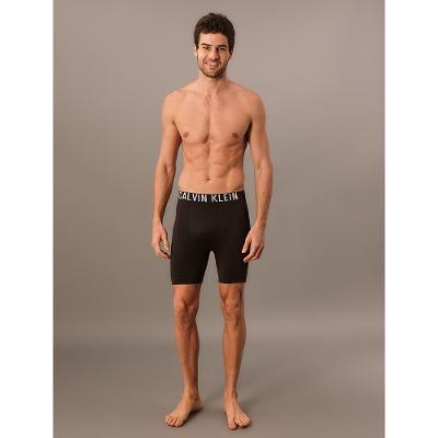 Cueca Long Boxer Intense Power Seamless Calvin Klein Underwear - Preto