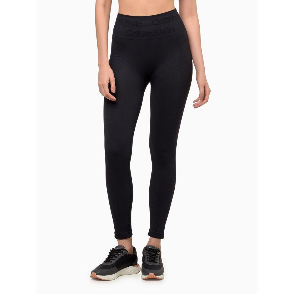 Calça Legging Feminina Tonal Seamless Calvin Klein Sport - Preto - 1