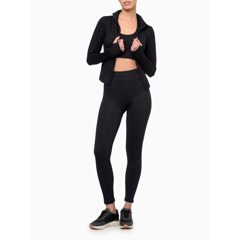 Calça Legging Feminina Tonal Seamless Calvin Klein Sport - Preto - 4