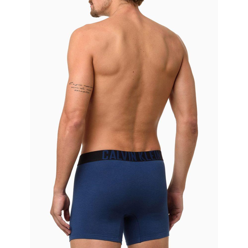 Kit 2 Cuecas Boxer Cotton Intense Power Calvin Klein Underwear - Azul + Preto - 3