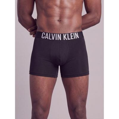 Kit 2 Cuecas Boxer Cotton Intense Power Calvin Klein Underwear - Azul + Preto