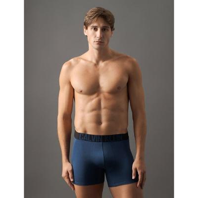Kit 2 Cuecas Boxer Cotton Intense Power Calvin Klein Underwear - Azul + Preto