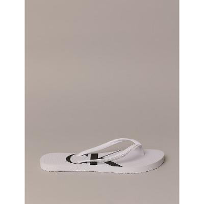 Chinelo Feminino Logo Corrido Calvin Klein Jeans - Branco 2