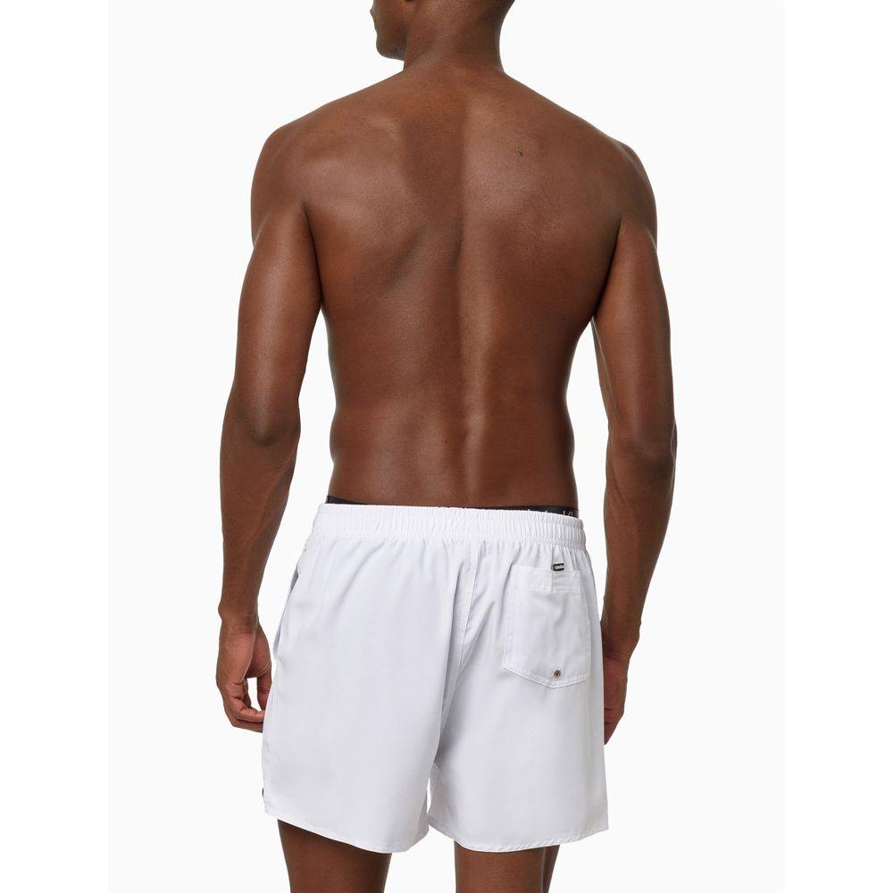 Short D'Água Masculino Elástico Calvin Klein Swimwear - Branco 2 - 3