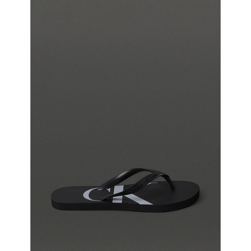 Chinelo Masculino Logo Corrido Calvin Klein Jeans - Preto - 1