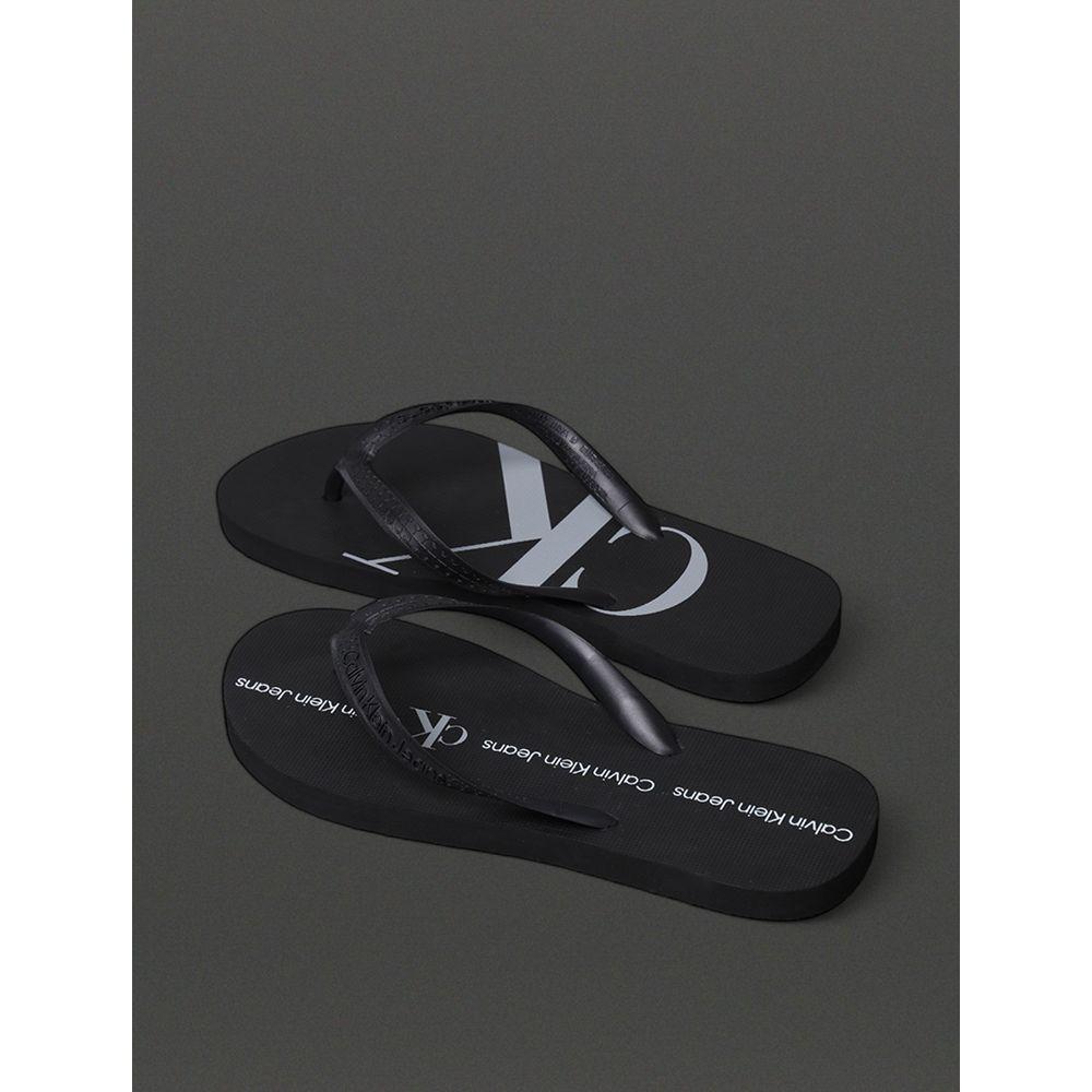 Chinelo Masculino Logo Corrido Calvin Klein Jeans - Preto - 3