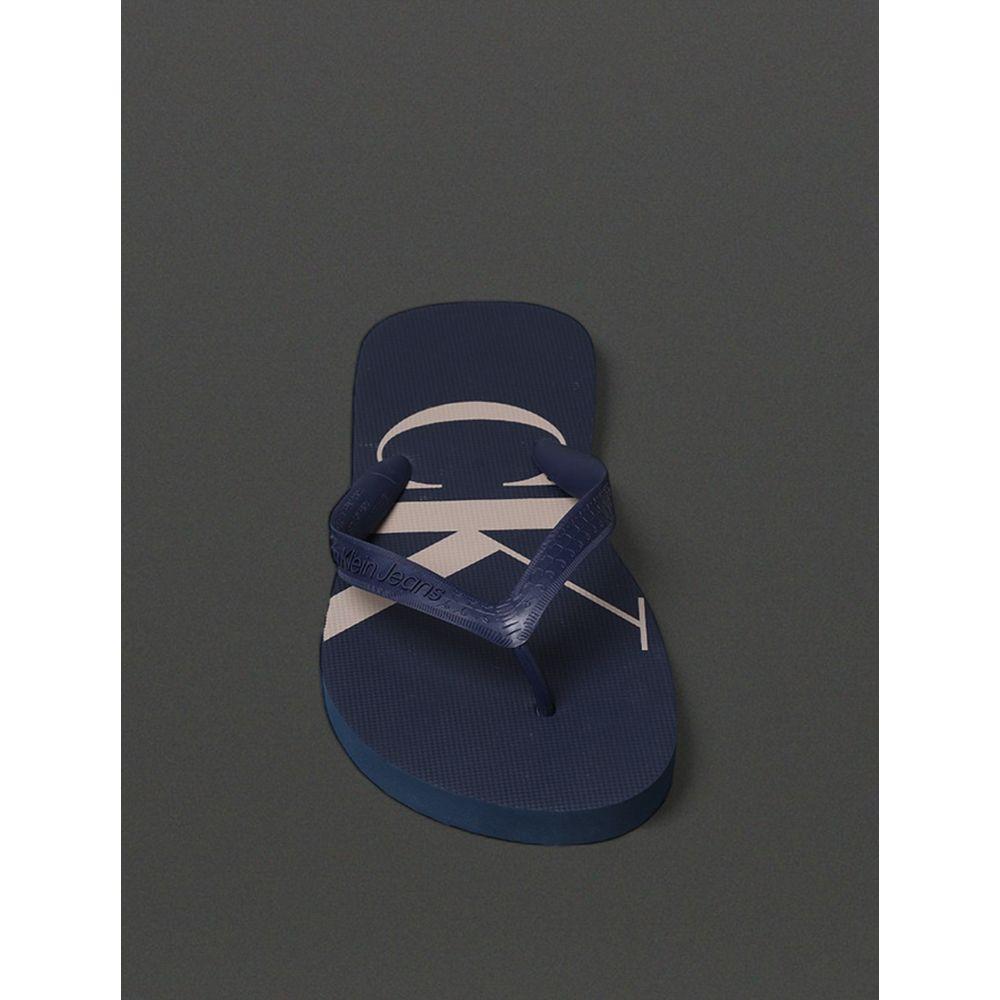 Chinelo Masculino Logo Corrido Calvin Klein Jeans - Marinho - 4
