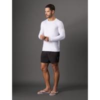 Short D'Água Masculino Elástico Liso Calvin Klein Swimwear - Preto - 3