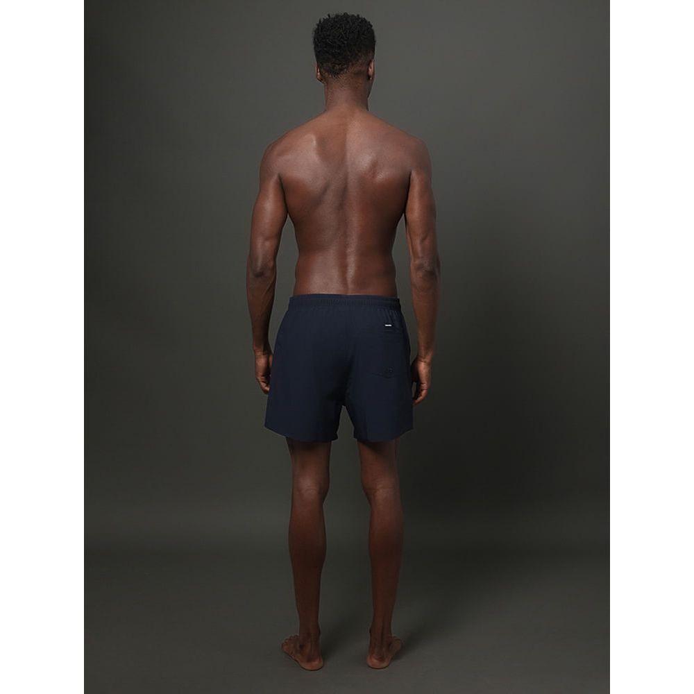 Short D'Água Masculino Elástico Liso Calvin Klein Swimwear - Marinho - 2