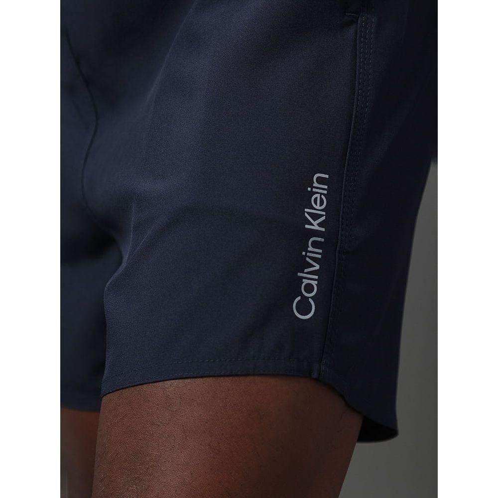 Short D'Água Masculino Elástico Liso Calvin Klein Swimwear - Marinho - 4