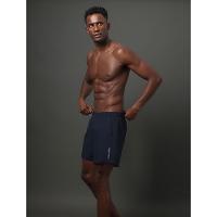 Short D'Água Masculino Elástico Liso Calvin Klein Swimwear - Marinho - 5