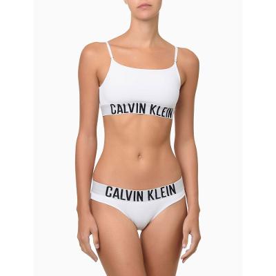 Sutiã Alças Faixa Micro Intense Power Calvin Klein Underwear - Branco/Branco