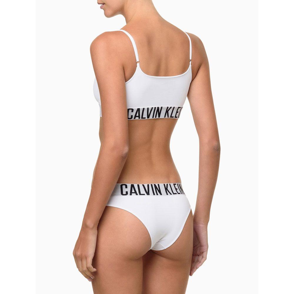 Calcinha Tanga Micro Intense Power Calvin Klein Underwear - Branco/Branco - 3