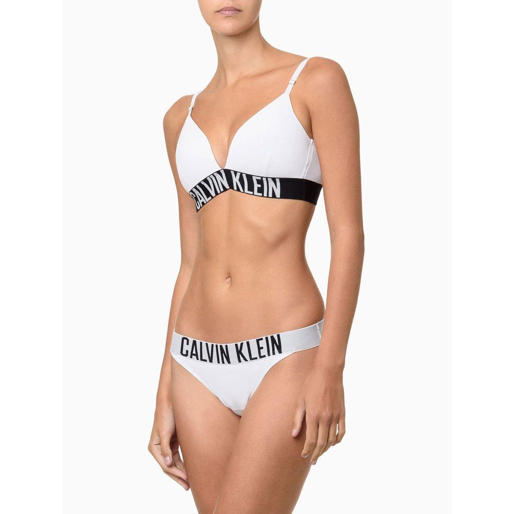 Calcinha Fio Dental Micro Intense Power Calvin Klein Underwear - Branco/Branco - 1