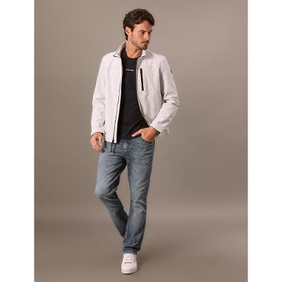 Jaqueta Calvin Klein Basic Flat Fleece - Branco