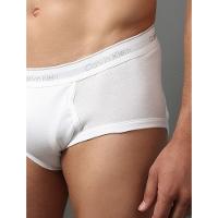 Kit 3 Cuecas Brief Cotton Rib Calvin Klein - White