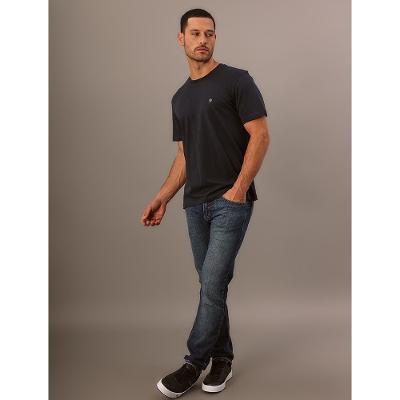 Camiseta Masculina Estampa Ômega No Peito Calvin Klein Jeans - Marinho