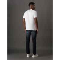 Camiseta Masculina de Algodão Essentials Estampa Logo Lateral Gola v Calvin Klein Jeans - Branco - 2