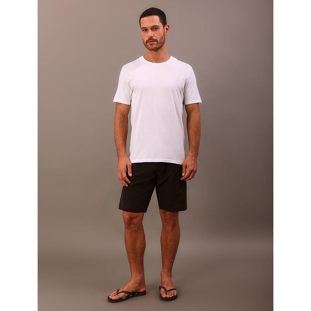 Camiseta Manga Curta Swimwear Logo Costas Calvin Klein Swimwear - Branco - 1