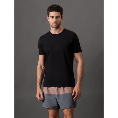 Camiseta Manga Curta Logo Costas Calvin Klein Swimwear - Preto