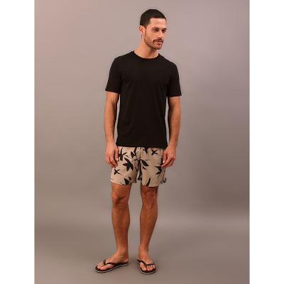 Camiseta Manga Curta Logo Costas Calvin Klein Swimwear - Preto