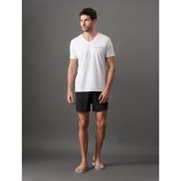 Camiseta Manga Curta Decote v Logo No Peito Calvin Klein Swimwear - Branco - 3