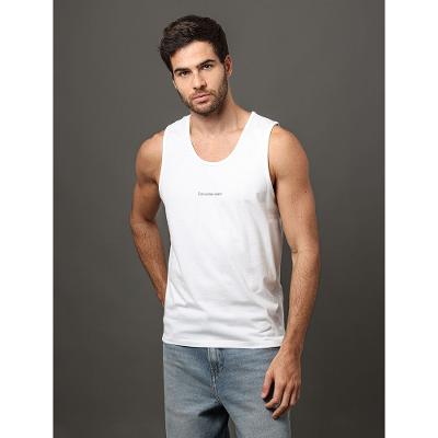 Regata Calvin Klein Jeans Masculina Logo Centralizado - Branco