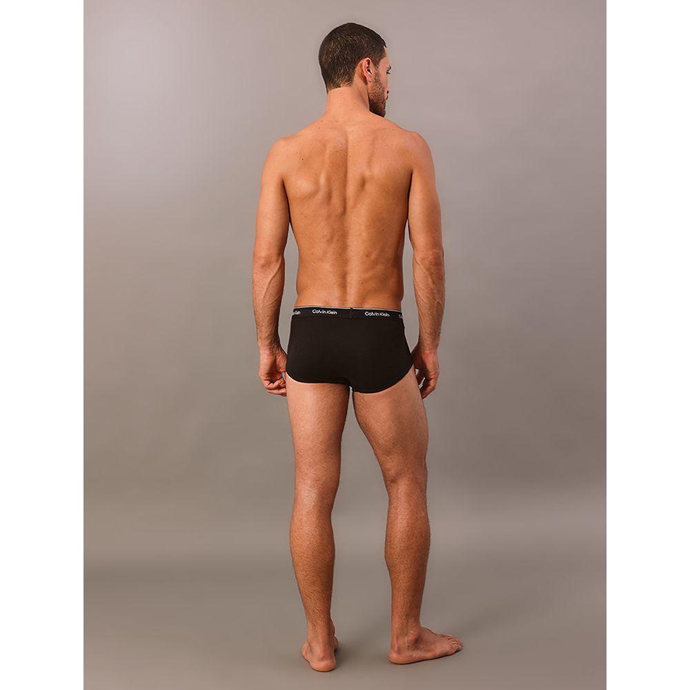 Kit 3 Cuecas Brief Cotton Rib Calvin Klein - Black - 4