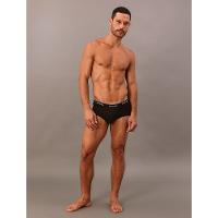 Kit 3 Cuecas Brief Cotton Rib Calvin Klein - Black - 1