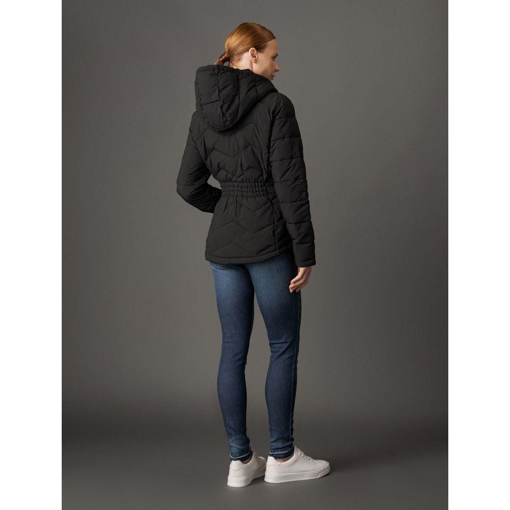 Jaqueta Feminina Matelassê Logo Calvin Klein Jeans - Preto - 2