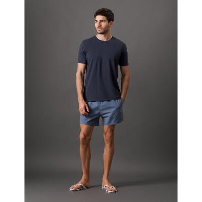 Camiseta Manga Curta Swimwear Logo Costas Calvin Klein Swimwear - Azul Marinho