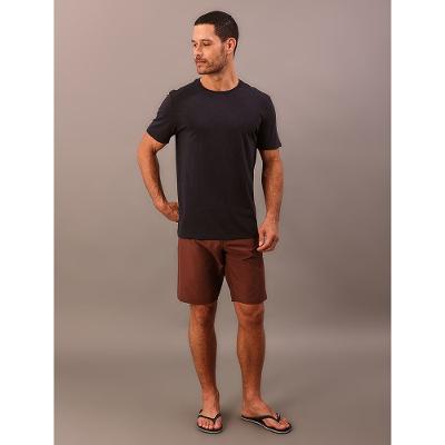 Camiseta Manga Curta Swimwear Logo Costas Calvin Klein Swimwear - Azul Marinho