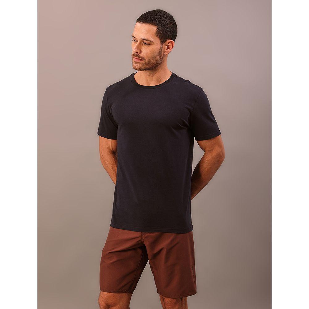 Camiseta Manga Curta Swimwear Logo Costas Calvin Klein Swimwear - Azul Marinho - 2