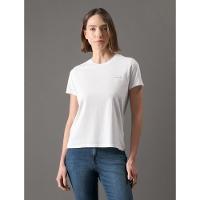 Camiseta Feminina Slim Estampa Mini Calvin Klein Jeans - Branco - 1