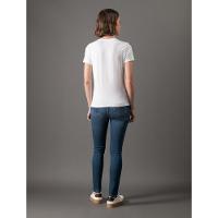 Camiseta Feminina Slim Estampa Mini Calvin Klein Jeans - Branco - 2