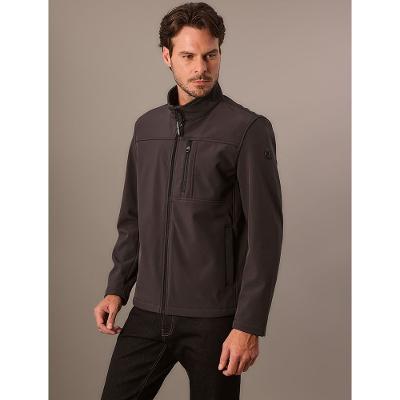 Jaqueta Calvin Klein Basic Flat Fleece - Chumbo