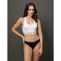 Top Feminino Nadador Básico Elástico Com Logo Underwear Calvin Klein - Branco - 1