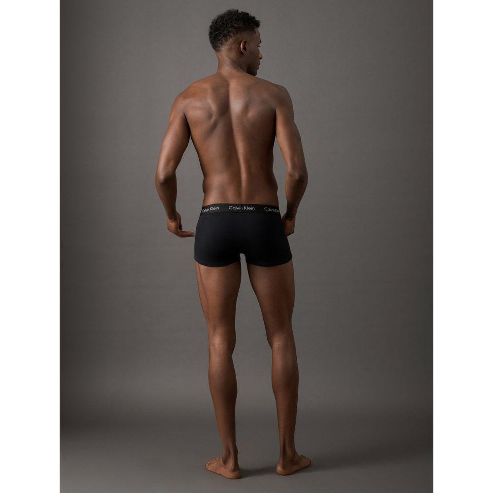 Kit 4 Underwear Trunk Classic Cintura Baixa Com Elastano Elástico Cueca Calvin Klein - Preto - 2