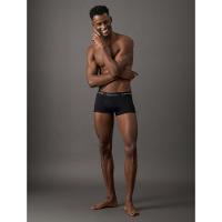 Kit 4 Underwear Trunk Classic Cintura Baixa Com Elastano Elástico Cueca Calvin Klein - Preto - 3