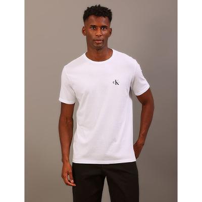 Camiseta Masculina Básica Estampa Logo Reissue No Peito Calvin Klein Jeans - Branco