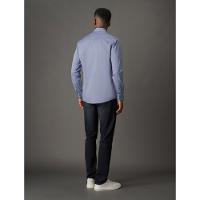 Camisa Manga Longa Calvin Klein Jeans Regular Fil a Fil - Azul Marinho - 2