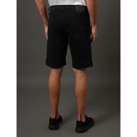 Bermuda de Sarja Masculina Com Stretch e Barra a Fio Calvin Klein Jeans - Preto - 2