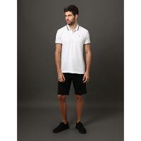 Bermuda de Sarja Masculina Com Stretch e Barra a Fio Calvin Klein Jeans - Preto - 3