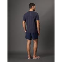 Camiseta Manga Curta Decote v Logo No Peito Calvin Klein Swimwear - Azul Marinho - 2