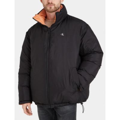 Jaqueta Masculina Dupla Face Logo No Peito Calvin Klein - Preto