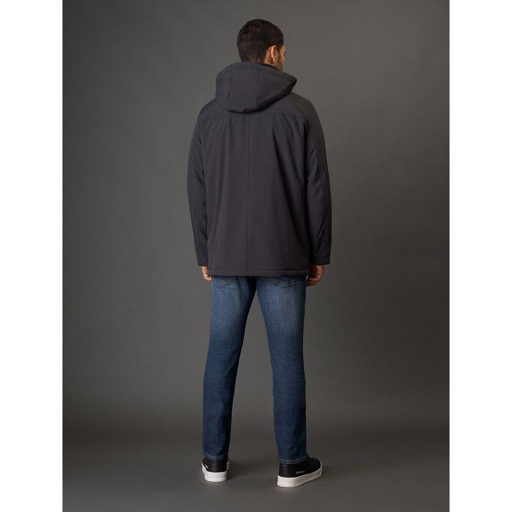 Jaqueta Masculina Clássica Com Capuz Calvin Klein Jeans - Chumbo - 2