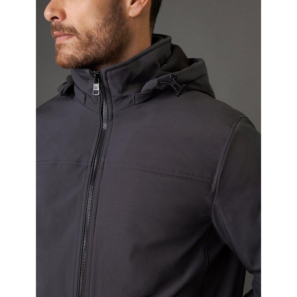 Jaqueta Masculina Clássica Com Capuz Calvin Klein Jeans - Chumbo - 4